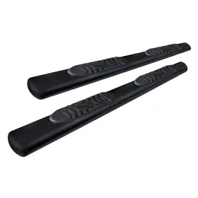 A7101t Trailfx - 5 Inch Cab Length Black Oval Straight Side Steps