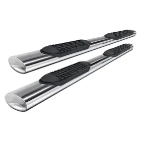 A8202s Trailfx - 6 Inch Cab Length Polished Oval Straight Side Steps