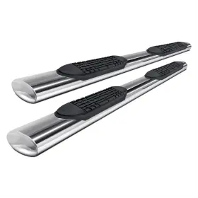 A8243s Trailfx - 6 Inch Cab Length Polished Oval Straight Side Steps