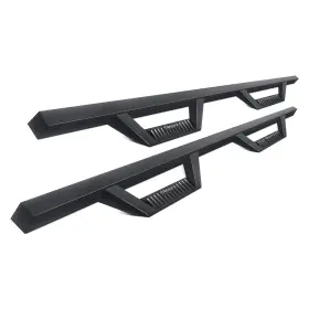 Dhs013b Trailfx - 3.5 Inch Drop Down Black Triangular Hoop Steps
