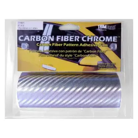 T1851 Trimbrite Carbon Fiber 5-7/8 Inch X 6ft Chrome Protective Film Roll