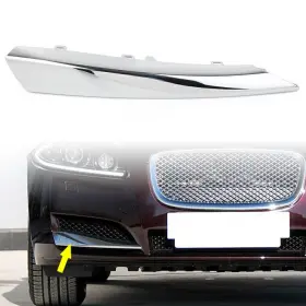 Unbranded 550735689013 Right Front Side Grille Chrome Molding Trim Fit 2012-2015 14 Jaguar Xf Base