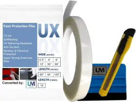 B0dlcgrx9r Upromax Door Edge Protector Clear Self-healing Tpu Ppf 7.5mil Anti-scratch 0.5 Inch X 50ft Uv
