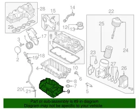 03l-103-660-d Volkswagen Genuine Powertrain Skid Plate #2