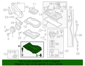04l-103-660-d Volkswagen Genuine Powertrain Skid Plate #2