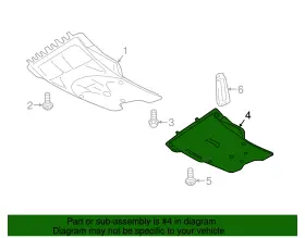 3qf-825-901-c Volkswagen Genuine Skid Plate #2