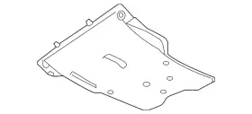 3qf-825-901-c Volkswagen Genuine Skid Plate