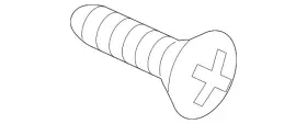 Volkswagen N-106-115-02 Genuine Rear Shield Screw