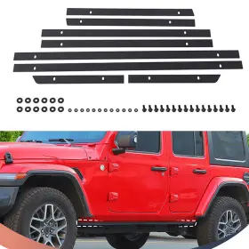 2025wu4273 Voodonala Side Pinch Weld Cover Trail Armor Rocker Guard For 2018-2023 Jeep Wrangler Jl Jt