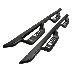 20-11685 Westin - 4 Inch Outlaw Series Cab Length Black Round Drop Nerf Step Bars #2
