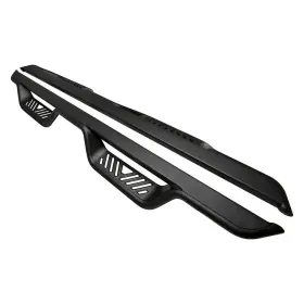 20-11685 Westin - 4 Inch Outlaw Series Cab Length Black Round Drop Nerf Step Bars #3