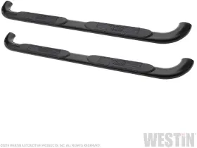 21-1335 Westin Platinum 4 Inch Oval Nerf Step Bars - Black Powdercoat Finish