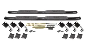 21-21315 Westin Pro Traxx 4 Inch Oval Nerf Step Bars - Black Powdercoat Finish