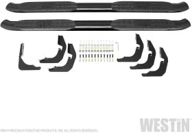 21-21405 Westin Pro Traxx 4 Inch Oval Nerf Step Bars - Black Powdercoat Finish #2