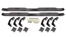 21-21685 Westin Pro Traxx 4 Inch Oval Nerf Step Bars - Black Powdercoat Finish