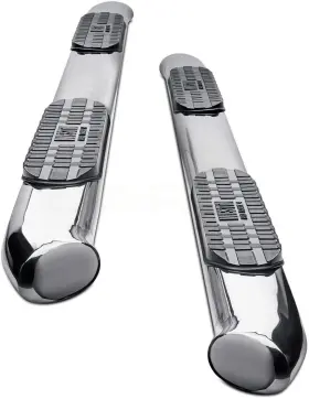 21-22670 Westin Pro Traxx 4 Inch Oval Nerf Step Bars - Polished Stainless Steel #2
