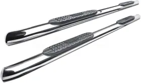 21-22670 Westin Pro Traxx 4 Inch Oval Nerf Step Bars - Polished Stainless Steel