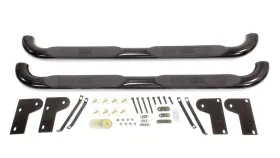 21-2315 Westin Platinum 4 Inch Oval Nerf Step Bars - Black Powdercoat Finish