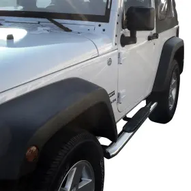 21-23310 Westin Pro Traxx 4 Inch Oval Nerf Step Bars - Polished Stainless Steel