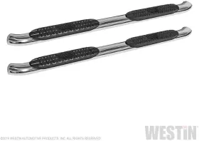 21-23850 Westin Pro Traxx 4 Inch Oval Nerf Step Bars - Polished Stainless Steel