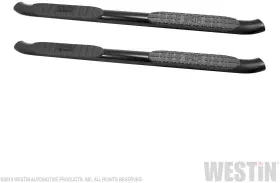 21-23935 Westin Pro Traxx 4 Inch Oval Nerf Step Bars - Black Powdercoat Finish