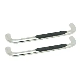 21-3540 Westin Platinum 4 Inch Oval Nerf Step Bars - Polished Stainless Steel Finish