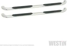 21-3940 Westin Platinum 4 Inch Oval Nerf Step Bars - Polished Stainless Steel Finish