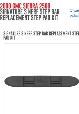 23-0001 Westin Step Nerf Bar Pad - 2000 Sierra -replace Service Kit With 21in E-series 3 #2