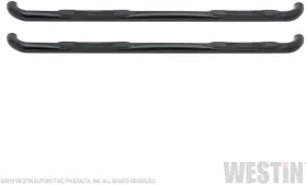 23-0975 Westin E-series 3 Inch Round Nerf Step Bars - Black Powdercoat Finish