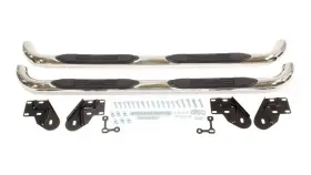 23-1310 Westin E-series 3 Inch Round Nerf Step Bars - Polished Stainless Steel