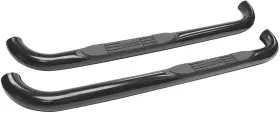 23-1325 Westin E-series 3 Inch Round Nerf Step Bars - Black Powdercoat Finish