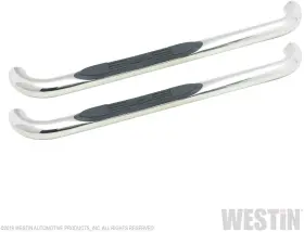 23-2320 Westin E-series 3 Inch Round Nerf Step Bars - Polished Stainless Steel