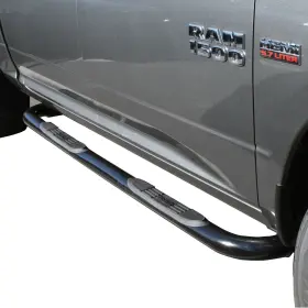 23-3565 Westin E-series 3 Inch Round Nerf Step Bars - Black Powdercoat Finish #2