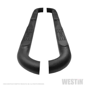 23-4065 Westin E-series 3 Inch Round Nerf Step Bars - Textured Black Finish #2