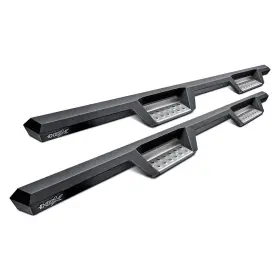 56-135252 Westin - 4 Inch Hdx Cab Length Black Drop Steps With Polished Step Plates