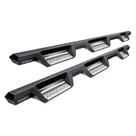 56-5347352 Westin Automotive - 4 Inch Hdx Wheel-to-wheel Black Drop Steps With Polished Step