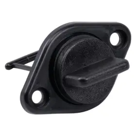 3051bc Whitecap - 1 Inch D Nylon Black Garboard Drain Plug
