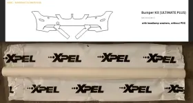 P2112ap-u Xpel Bmw E92 M3 Front Bumper Protection With Headlamp Washers Without Pdc