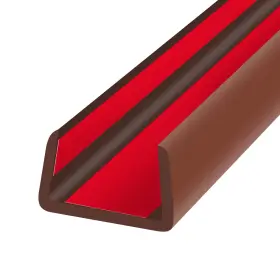 Yanruipro 3/4-20 Rubber Edge Trim Flexible Banding 3/4 Inch 19mm U Fit - L20ft Brown