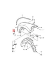 Oem Vw Beetle Cabriolet Stone Guard Film Left Rear 1C0821713G. Fixed Price $46.85.