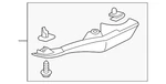 Genuine Mitsubishi Gravel Shield MN159139. Fixed Price $34.07.