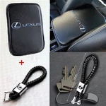 Set For Lexus Racing Car Center Armrest Cushion Mat Pad Cover + Black Keychain. Fixed Price $17.33.