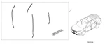 Genuine Honda Door Edge Guards Modern Steel Metallic 08P20-T90-120A. Fixed Price $96.72.