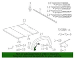 New Oem 2016-2021 Toyota Tacoma Right Rear Wheel Extension Protector 58743-04040. Fixed Price $15.95.