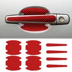 Door Handle Scratch Protectors, Carbon Fiber RED-8PCS. Fixed Price $12.87.