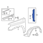 For Toyota 4RUNNER 2010-2024 5382835070 Front Left Fender Protection Film. Fixed Price $78.82.