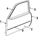 Genuine Gm Edge Guard 20451890. Fixed Price $6.79.
