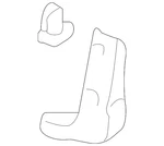 Genuine Mitsubishi Stone Guard MR358058. Fixed Price $7.67.