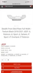 Road Armor Stealth Front Skid Plate 5183SPB 18-21 Jeep Jl 20-22 Gladiator. Fixed Price $279.00.