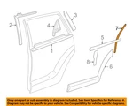 Gm Oem 03-08 Vibe Rear Door Exterior Trim-protector 88972663. Fixed Price $82.32.